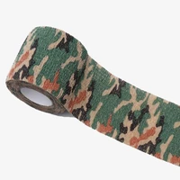 outdoor self adhesive elastic bandage hunt camouflage sports safety protector waterproof tape care first aid gauze tape