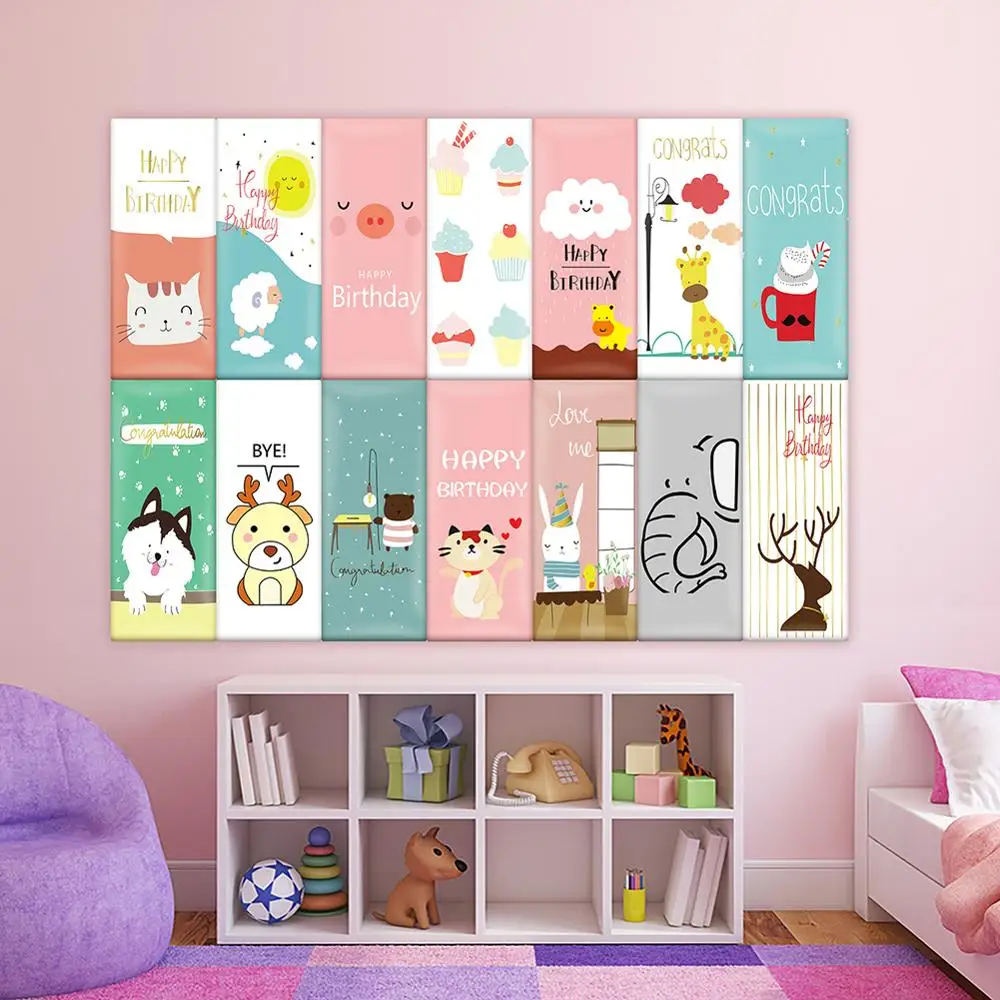 Детские настенные наклейки против столкновений мягкий пакет обои самоклеящиеся