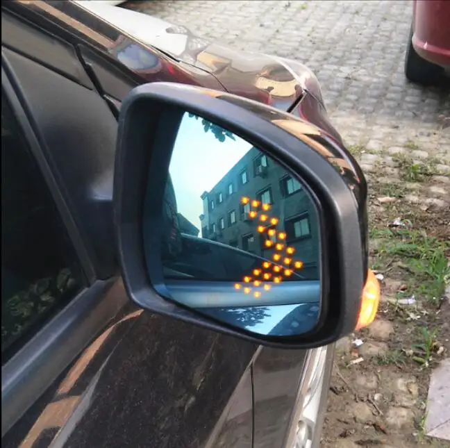 Светодиодный поворотник с подогревом противотуманное ослепительное зеркало