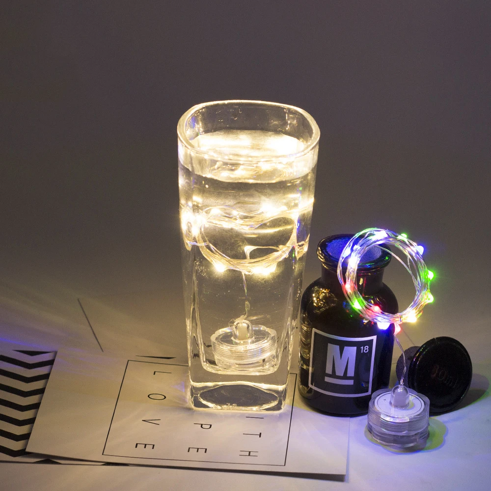 Гирлянда с 20 светодиодами для дайвинга водонепроницаемая медная проволочная