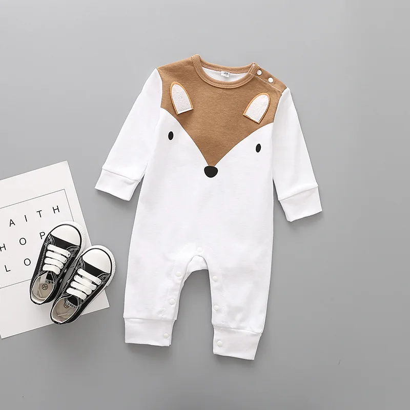 

ZWY292 Cute animals Spring Baby romper newborn baby clothes Kids long sleeve underwear cotton boys Clothes Baby girls romper