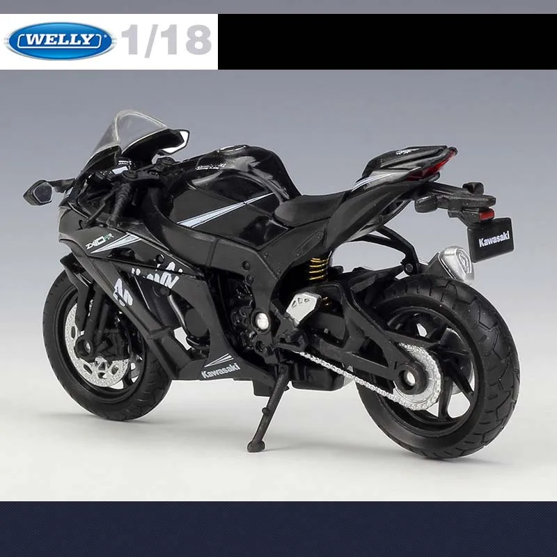 Welly 1:18 2017 ниндзя ZX10-RR из сплава Литая модель мотоцикла работоспособный