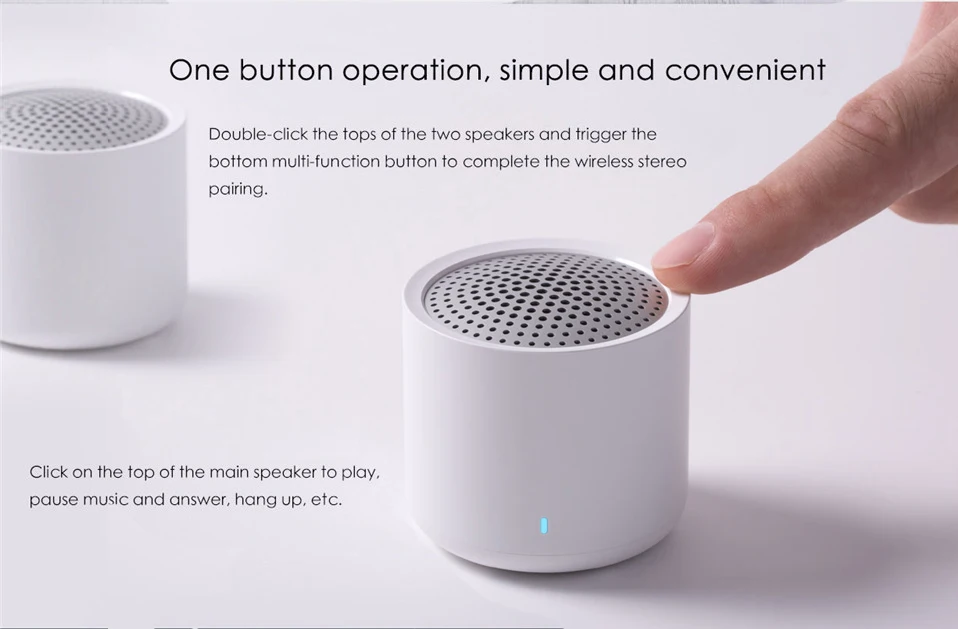 Xiaomi Беспроводная колонка портативная Bluetooth 5,0 мини музыка аудио 2,0 TWS стерео звук динамик с микрофоном для телефона планшета компьютера
