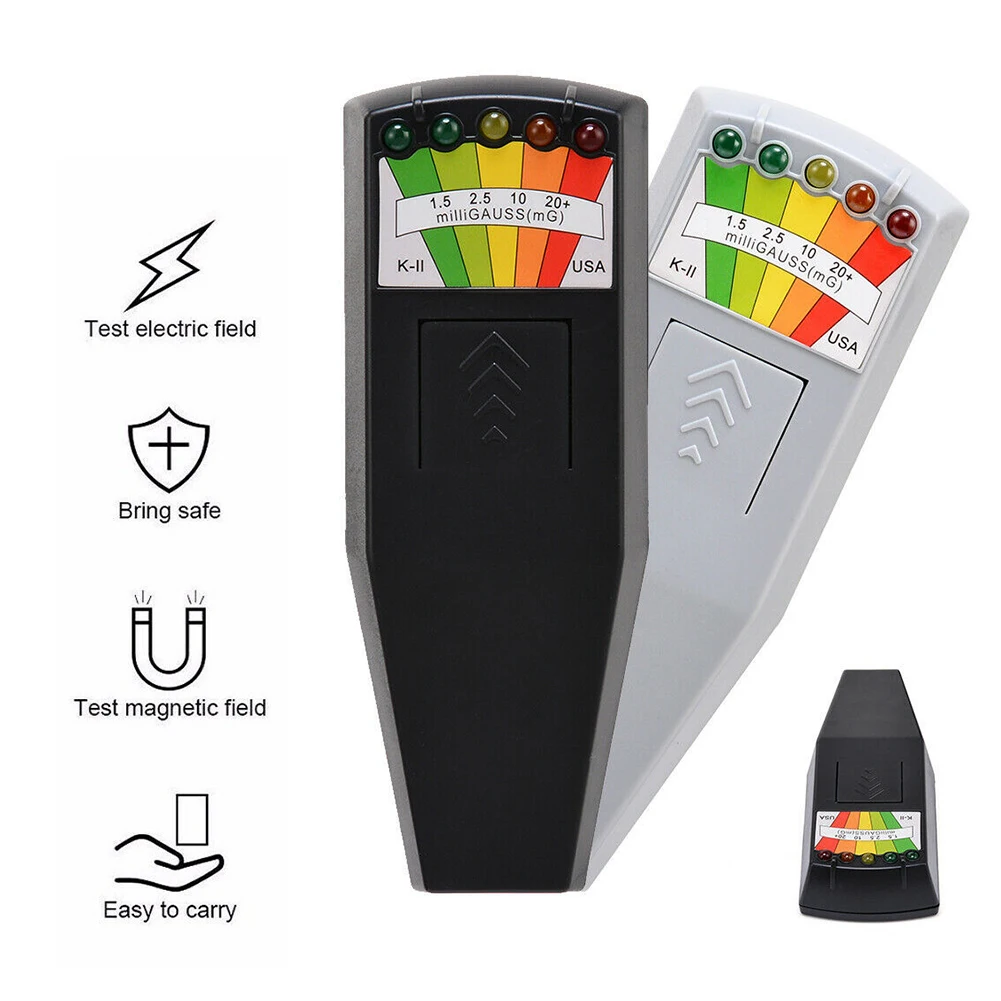 Портативный Измеритель Гаусса с 5 светодисветодиодный детектор магнитного поля