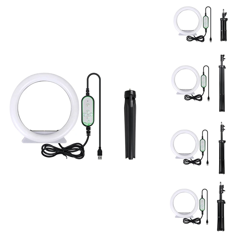 

26 см кольцевой светодиодный светильник для селфи с подставкой лампы RGB 26 цветов заполнясветильник для видео светильник для макияжа живых тр...