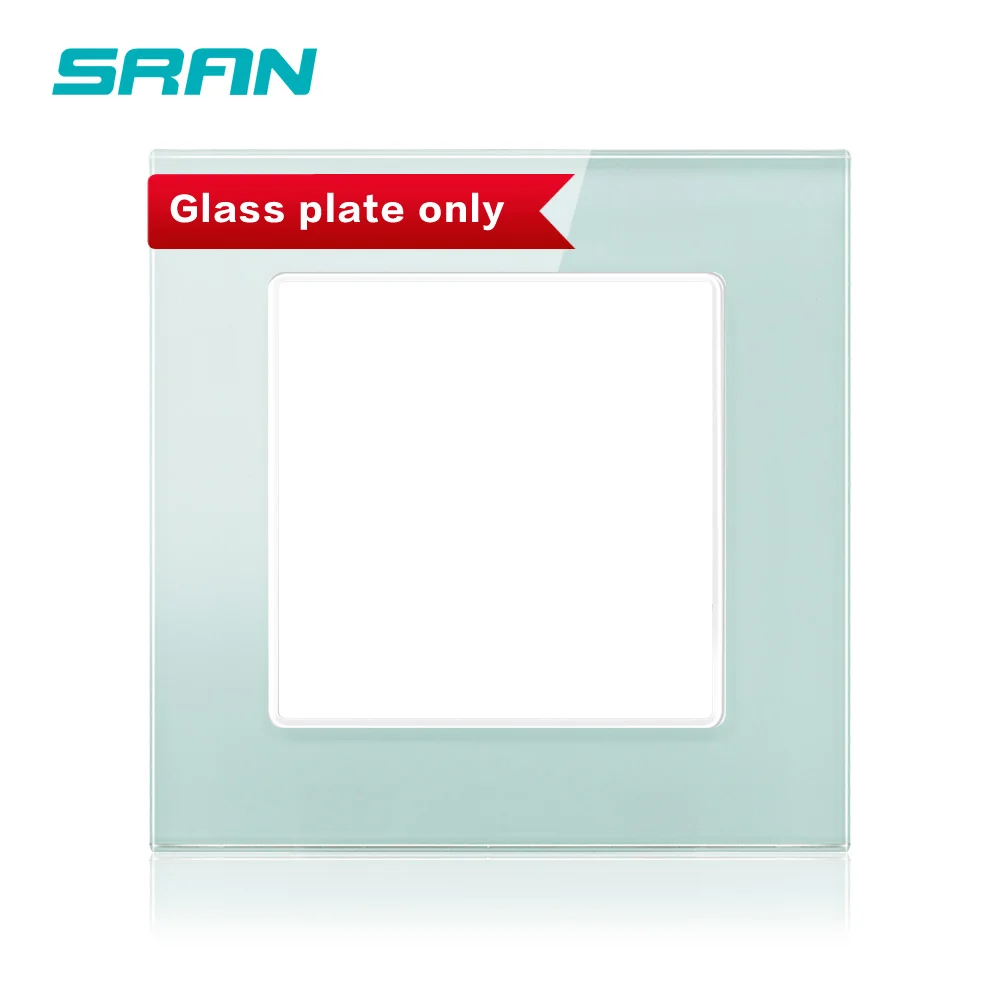 SRAN пустая панель с установкой железной пластины 86 мм * белая кристаллическая