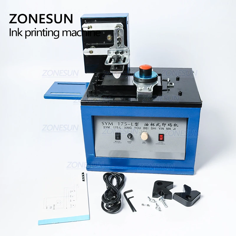 Автоматический коврик ZONESUN Электрический струйный принтер печатная машина для