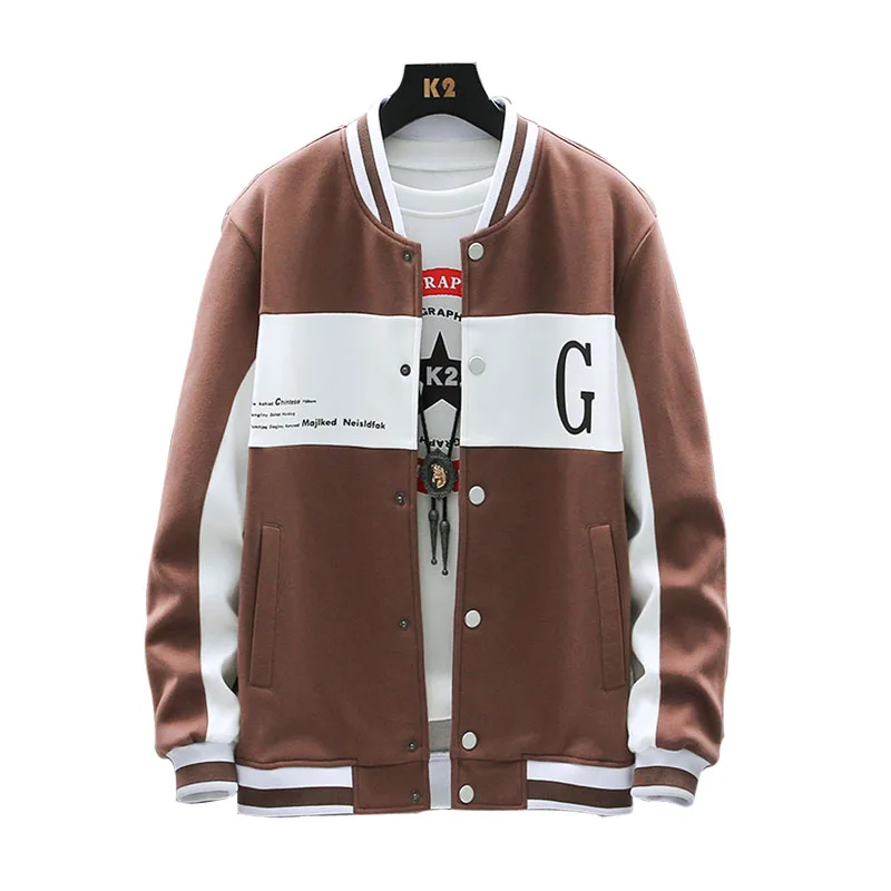 

New Spring 2021 Simple Fashion Jacket Men Matching Baseball O-neck Casual Jacket Hip Hop Tracksuit Men Brand Coats Dropshipping