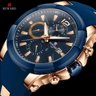 Часы наручные мужские с силиконовым ремешком, брендовые водонепроницаемые спортивные кварцевые модные наручные, с хронографом, 006