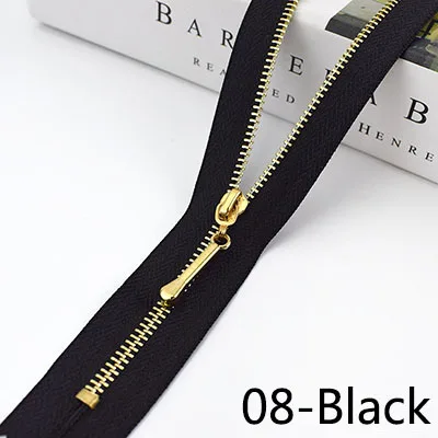08-Black Meetee 10/20 штук 20/30 см 3# металлическая молния с закрытым концом Автоматическая блокировка язычок молнии голова Декор DIY сумка кошелек швейной по индивидуальному заказу аксессуар - Цвет: 08-Black