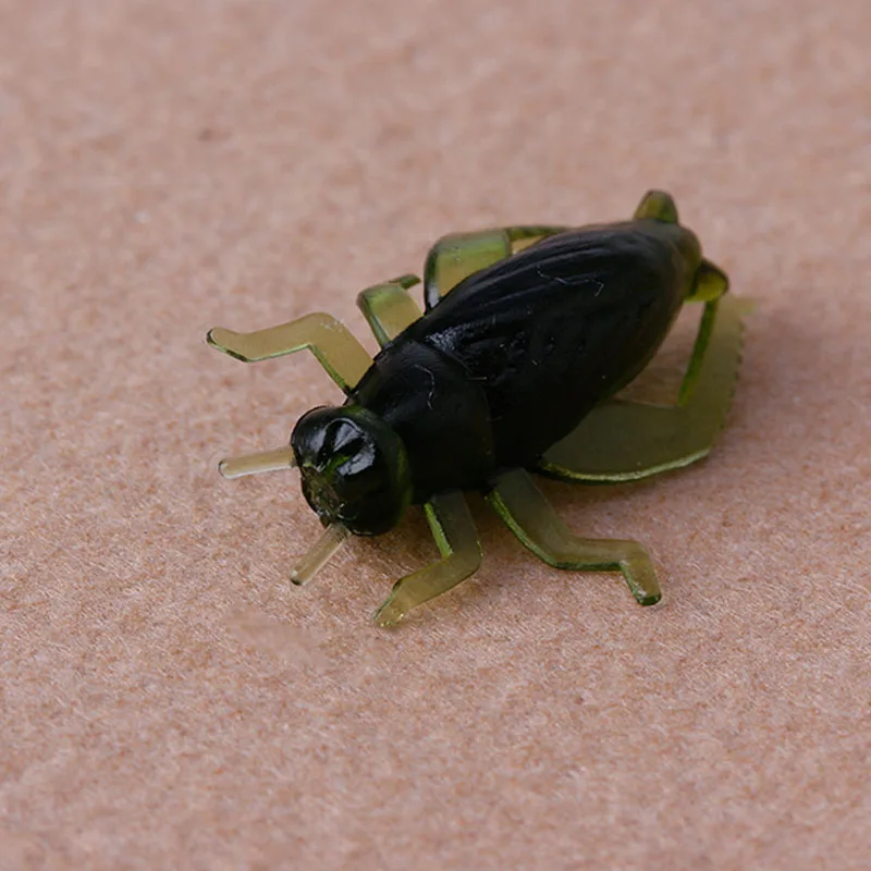 

100Pcs 2.5cm Outdoor Soft Fishing Lures Simulation Cricket Insect Shape Baits D0AE