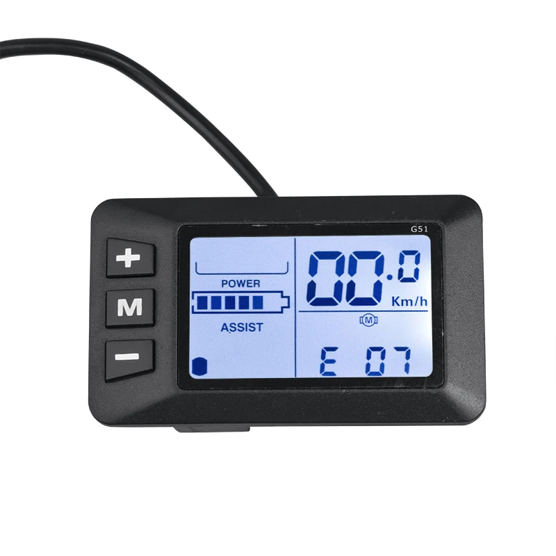 Electric Bike Display 24V/36V/48V 500W E Scooter Brushless Controller with Speed Meter Display