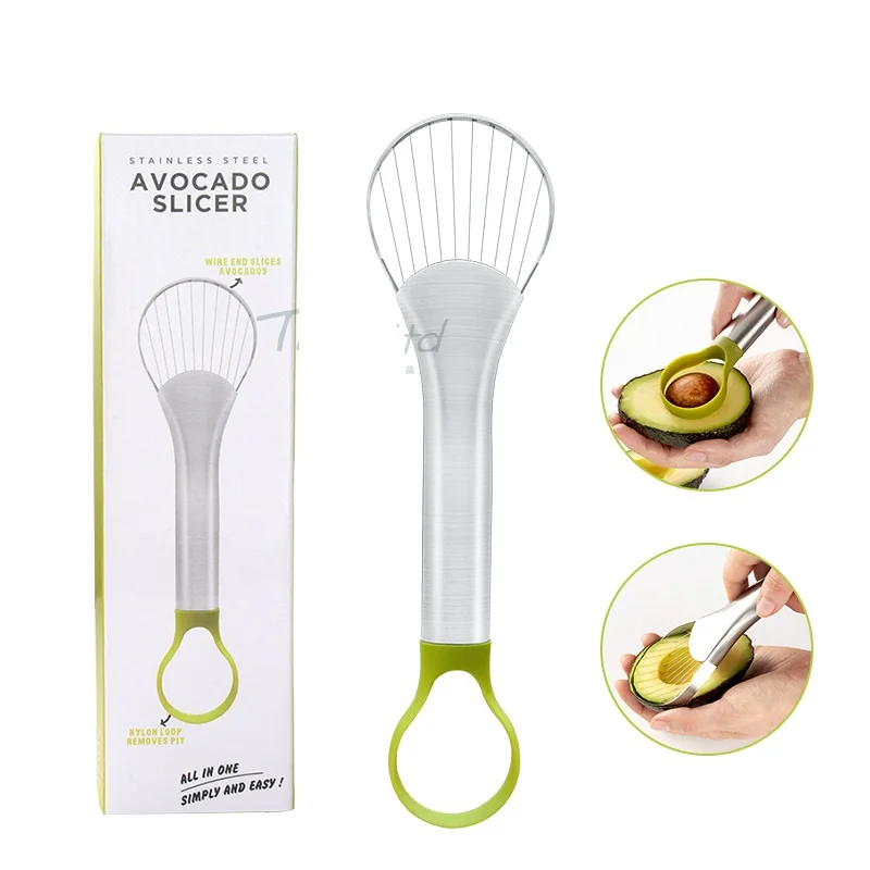 

Avocado Slicer and Pitter, Stainless Steel Core Remover, Avocado Cutter Fruit and Vegetable Tool, Stainless Steel