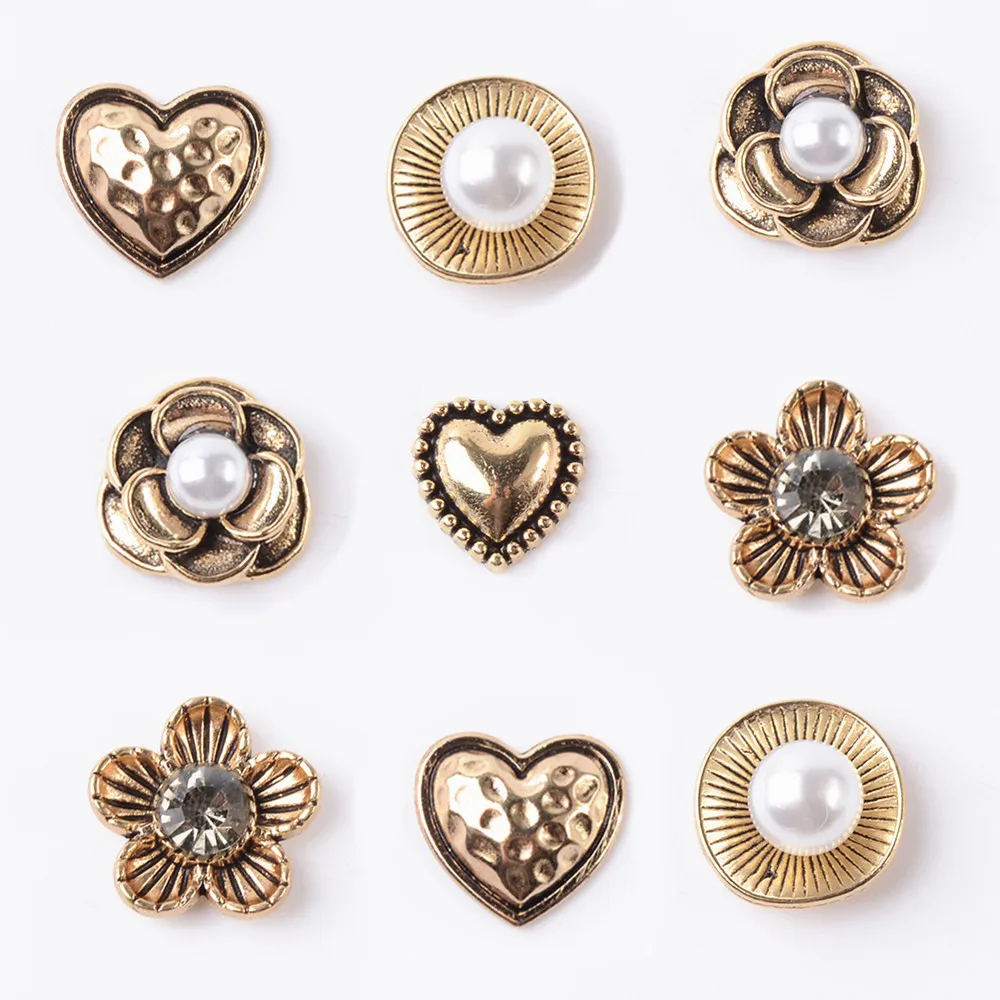 10 шт. позолоченные круглые украшения сделай сам из металлического сплава - купить