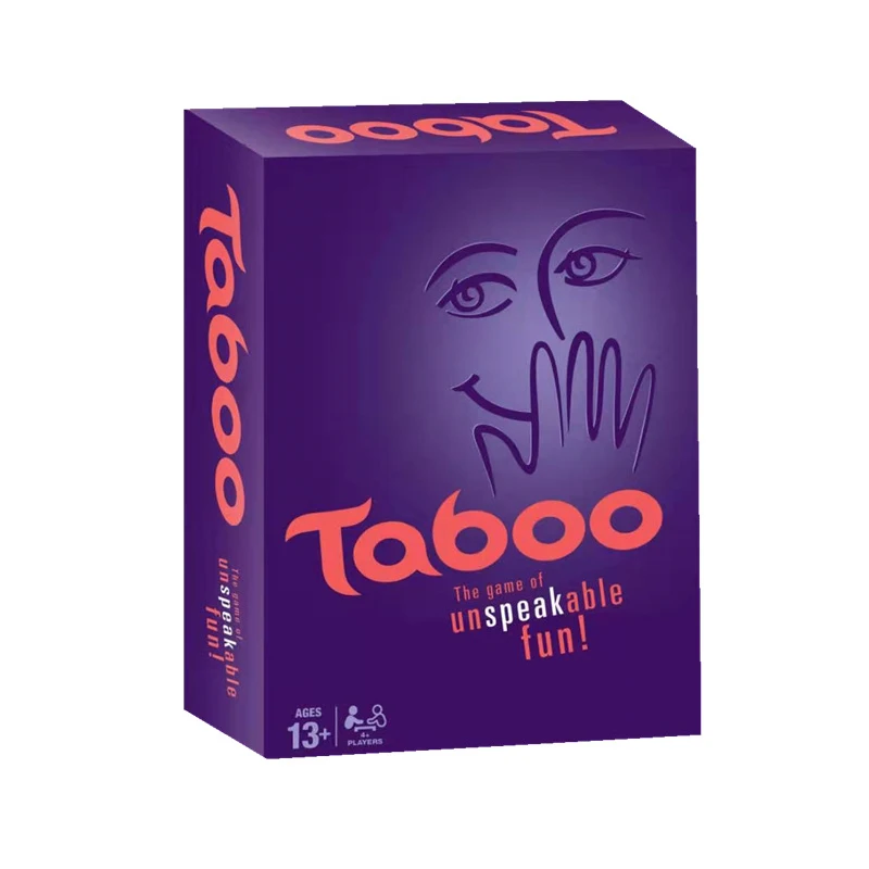 Классическая настольная игра на табу с веселыми надписями для вечеринок