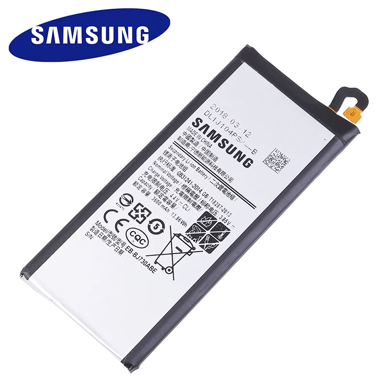Samsung Батарея EB-BJ730ABE для samsung GALAXY J7 Pro SM-J730F SM-J730FM J730F J730G J730DS J730FM J730GM J730K 3600 мА-ч