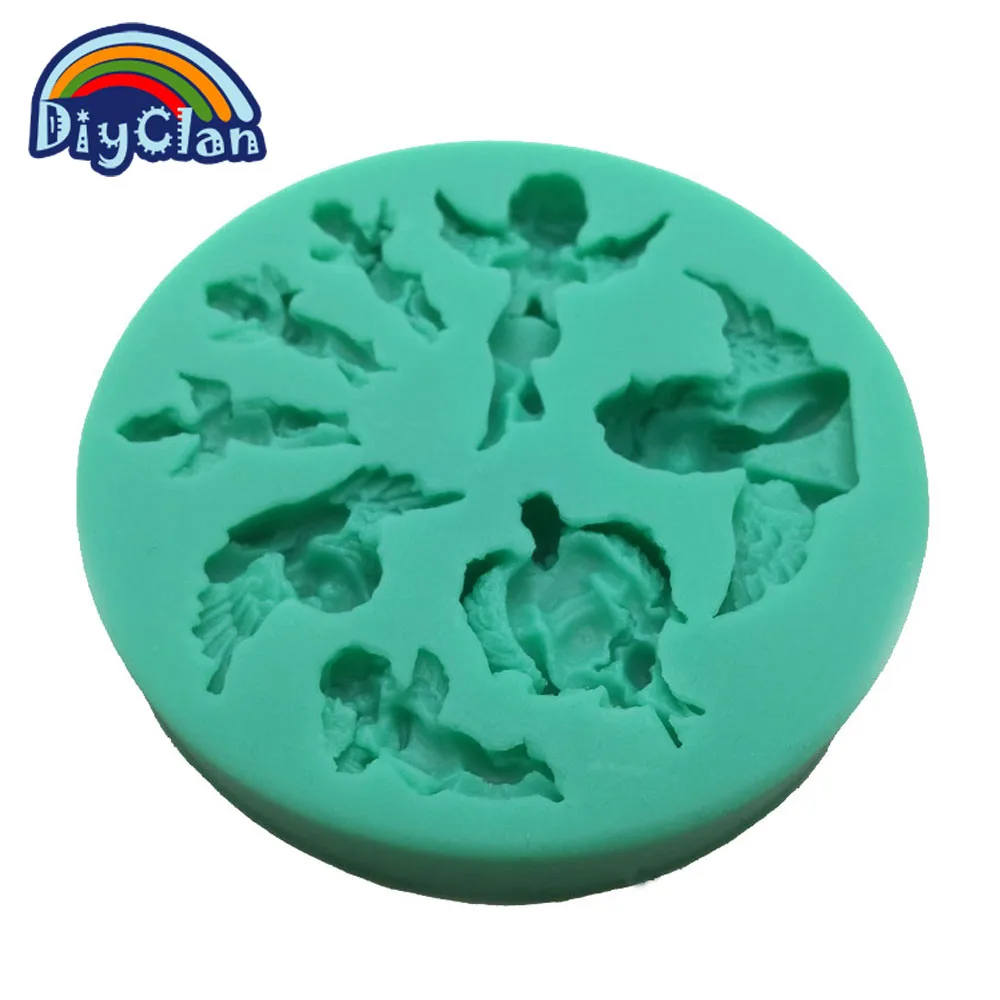 Angel Baby DIY силиконовая форма для Помады Шоколадный Кекс полимерная Форма