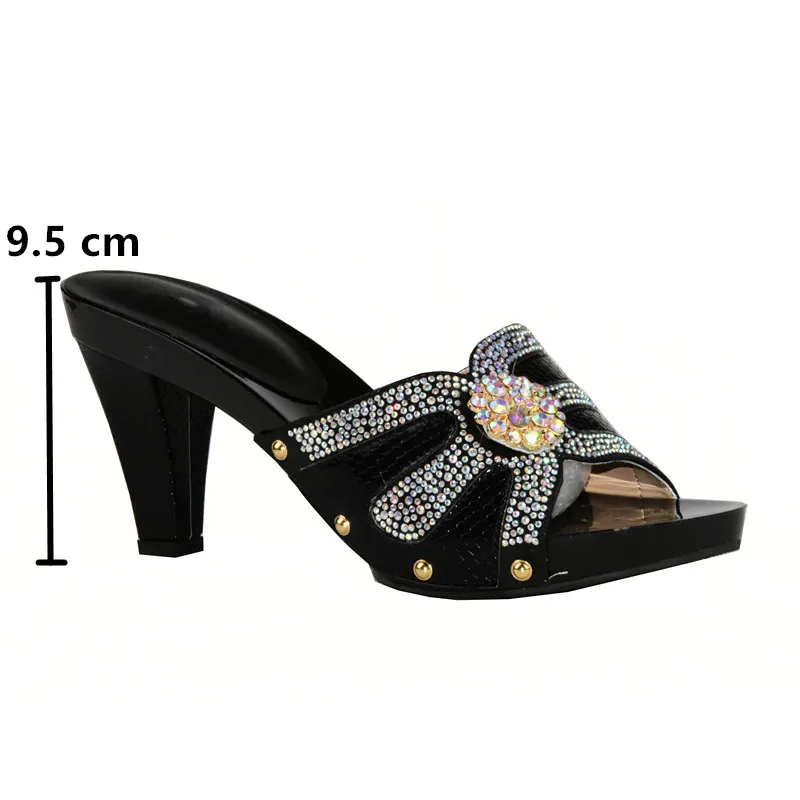 Сандалии женские с открытым носком босоножки для свадьбы вечеринки украшенные