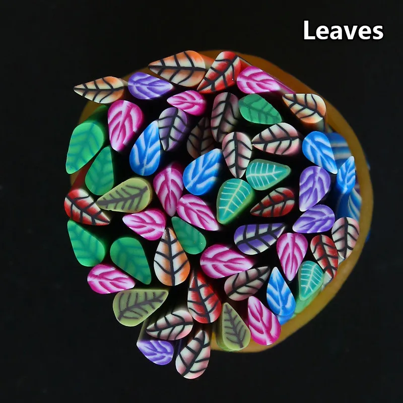 Пластилин искусственный для ногтей слайм сделай сам кусочки фруктов глина