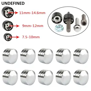 Хромированная крышка болта мотоциклетной головки Schrauben, винты, крышки CNC для Harley Touring Road Glide Twin Cam Sportster Dyna Softail