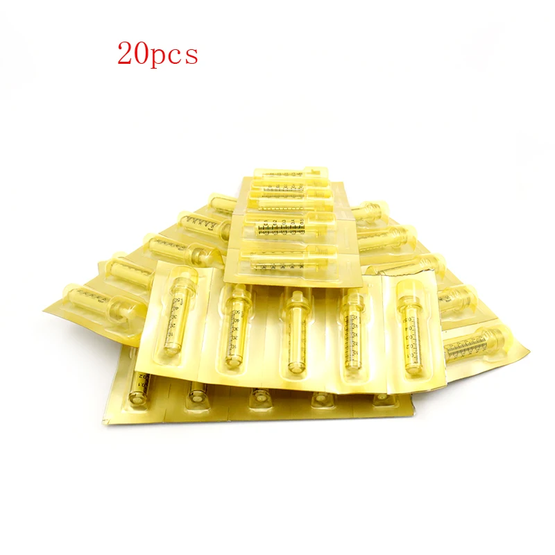 20pcs ampoule 0,5 мл ампульная головка, медицинский шприц, игла для гиалуронической ручки, стабилизатор, Пептидная терапия, форсунка и адаптер - Номер модели: 20pcs ampoule