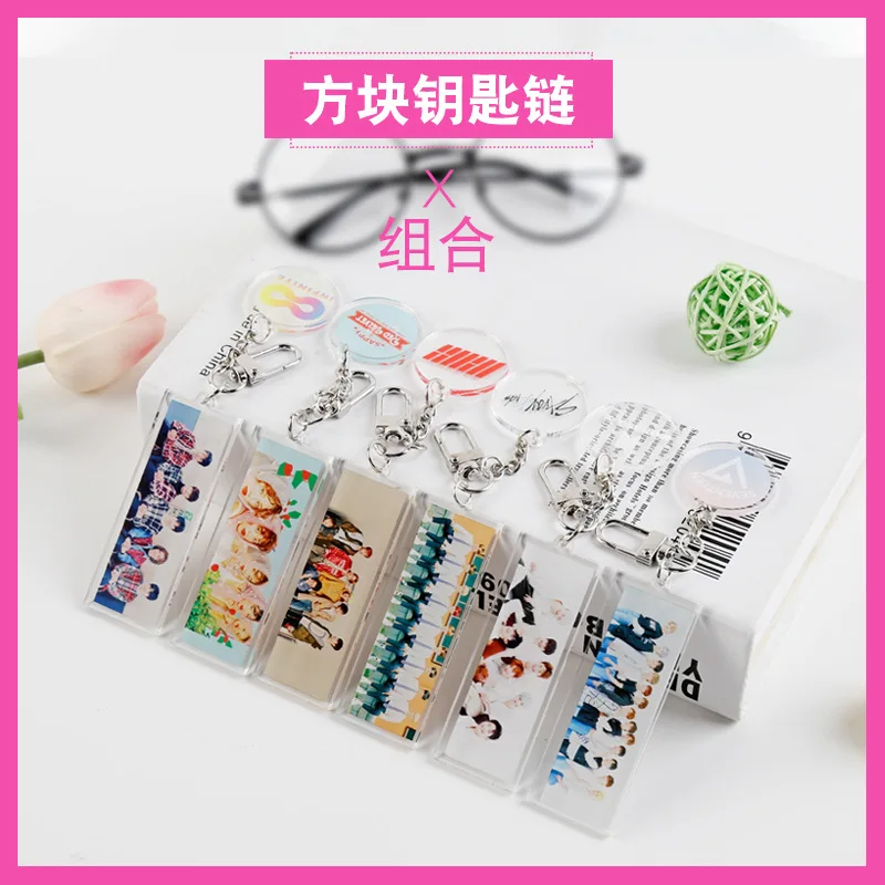 Kpop бродячие дети редбархат семнадцать монста X IKON Key акриловый ПВХ прямоугольный