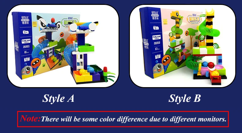 Детские блестящие 65-203 шт мраморные беговые дорожки Duplo DIY блоки игрушки строительные блоки весенние горки для детей мальчик девочка подарок на день рождения
