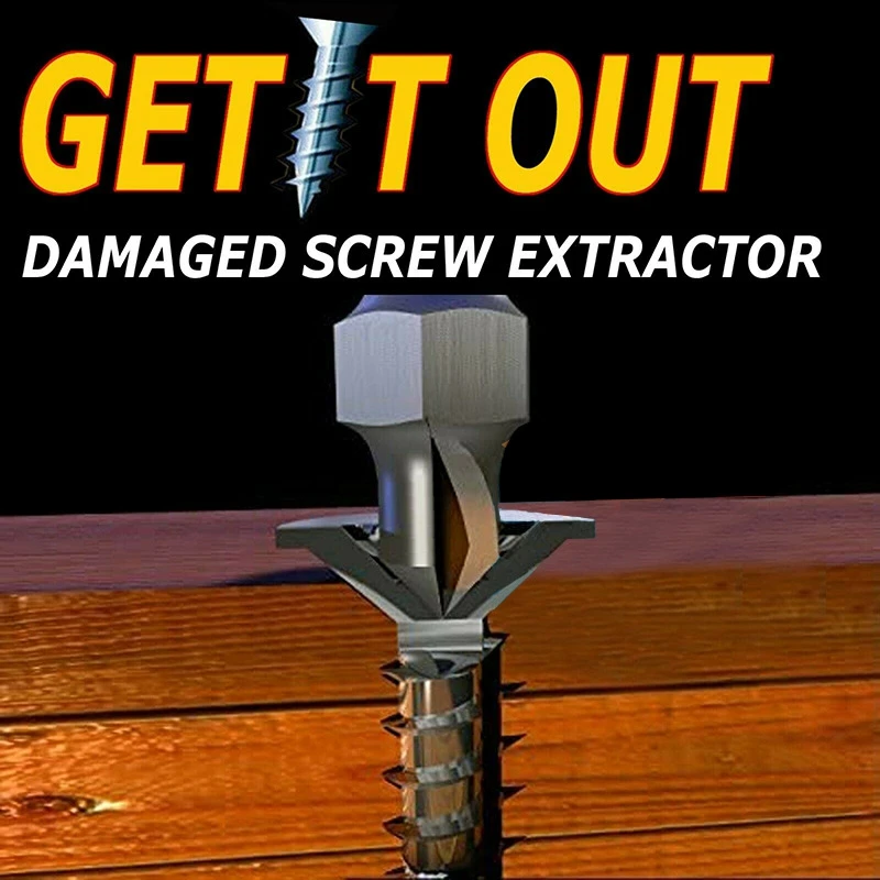 

2Set Damaged Screw Extractor Kit and Stripped Screw Extractor Set,HassleFree Broken Bolt Extractor and Screw Remover Set