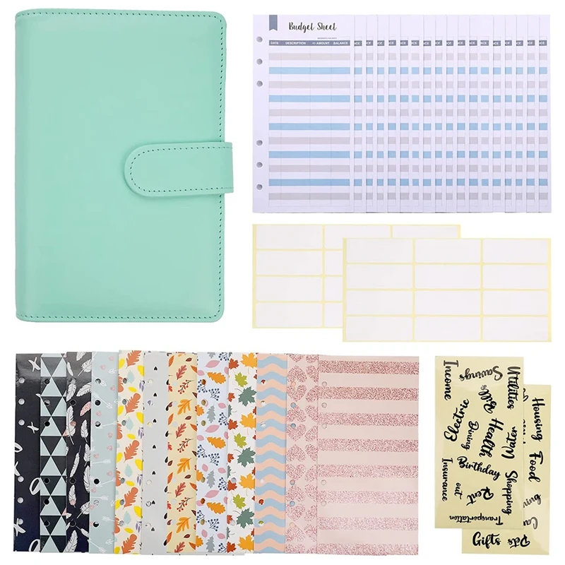 

A6 Binder Budget Cash Envelopes, Budget Planner Organizer System for Budgeting and Saving Suitable for Any Occasion