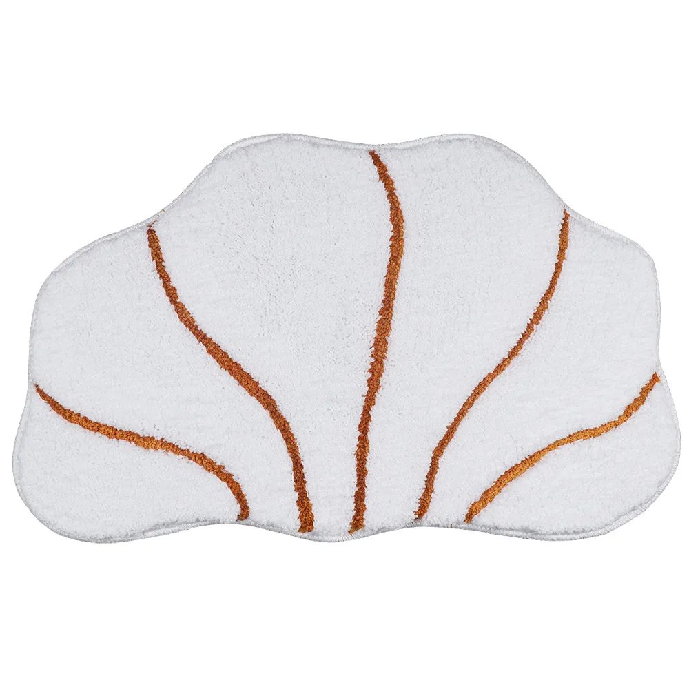 

Shell-shaped Floor Mats Entrance Door Mats Flocking Microfiber Bathroom Absorbent Non-slip Mats Living Room Bedroom Carpets