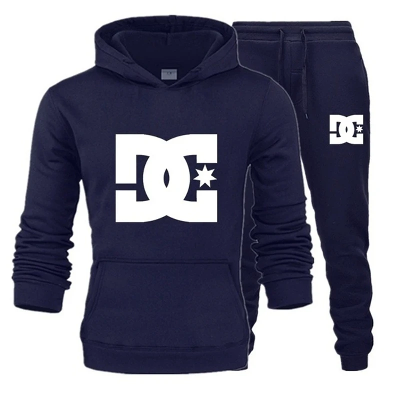 

Brand Clothing Men's Fashion Tracksuit Casual Sportsuit man hoodies Sweatshirts Sportswear Sets+Sweatpants Men 2 Piece Set