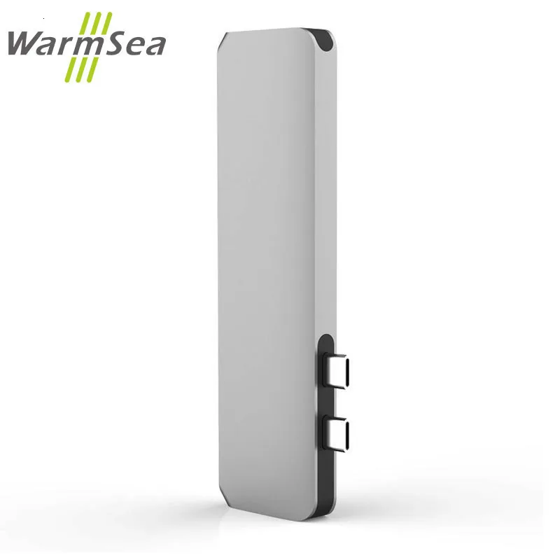 USB C концентратор TYPE C Thunderbolt 3 адаптер USB-C док-станция с HDMI 4k PD USB 3,0 SD TF кард-ридер для MacBook Pro Air 13 15