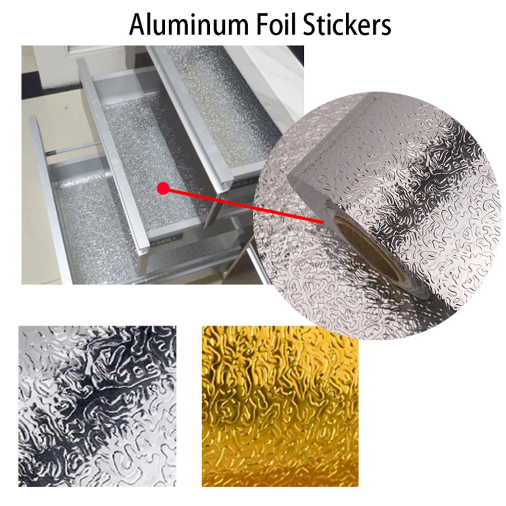 Кухня Алюминий Фольга маслонепроницаемый Стикеры Водонепроницаемая Наклейка на