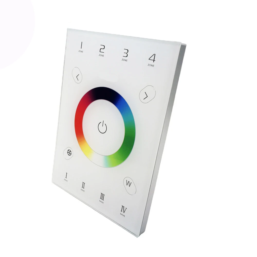 LTECH Новый DMX512 Master RGB светодиодный контроллер AC 100-240V стеклянная настенная панель 12V