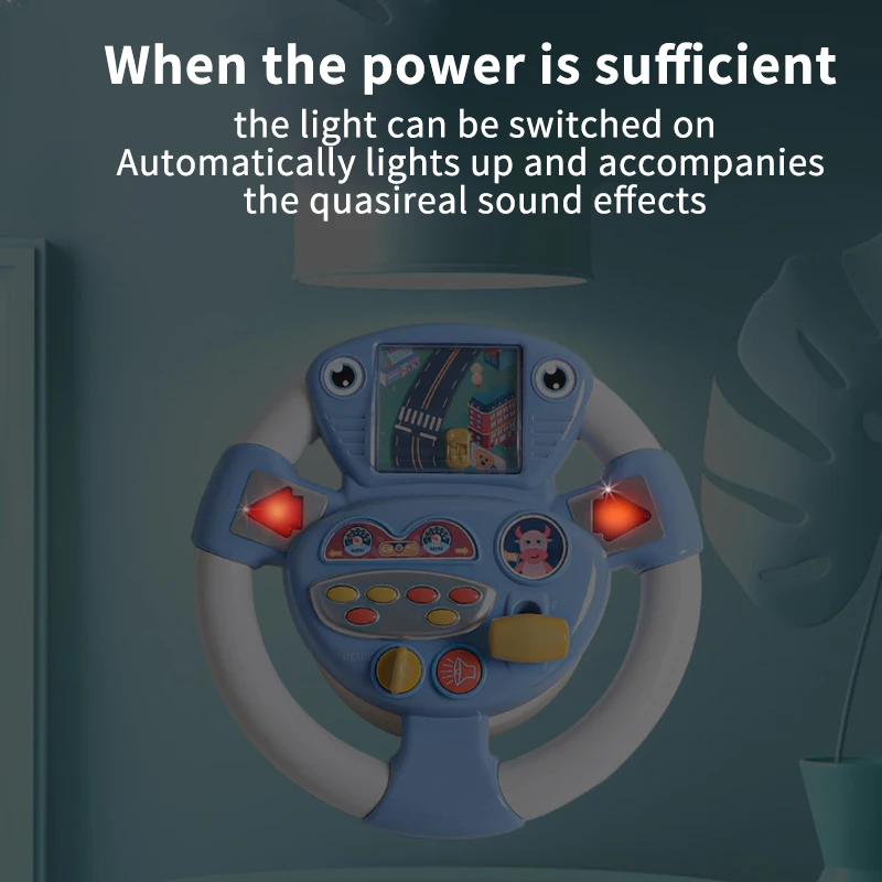 

Kids Baby Interactive Toys Toy Car Wheel Children Steering Wheel With Light Sound Simulation Driving Car Educational Toy Gift