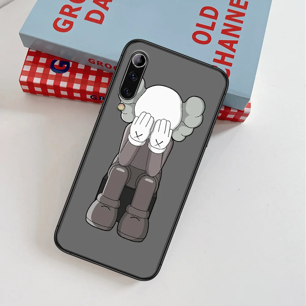 

Kaww Fashion Trend Brand Phone Case For Xiaomi Mi Note 10 A3 9 MAX 3 A2 8 9 Lite Pro Ultra black Funda 3D Hoesjes Silicone Back