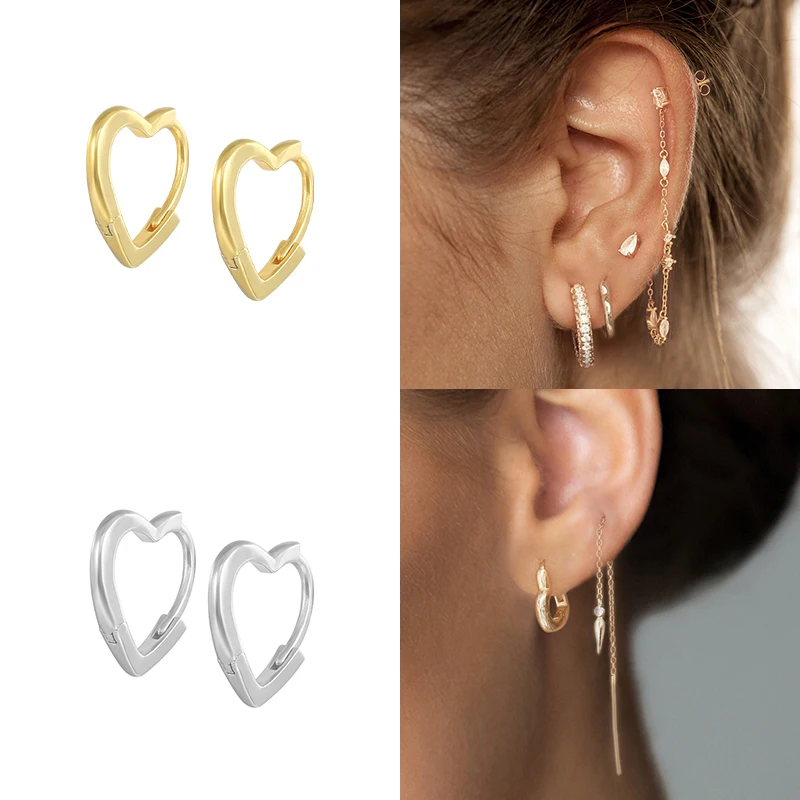 

Aide 925 Sterling Silver Vintage U Shape Love Drop Earrings Prevent Allergyy Earing for Women Elegant Pendientes Brincos Gifts