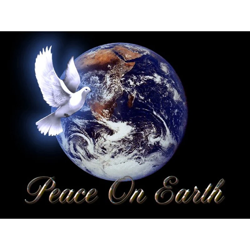 

5D Diy Round Diamond Painting Bird Of Peace Diamond Embroidery Dove Earth Kit Cross Stitch Mosaic Photo Home Decor Gift S71