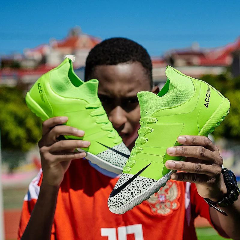 NIKEZI высокая защита щиколотки школьников детей мальчиков и девочек футбольная