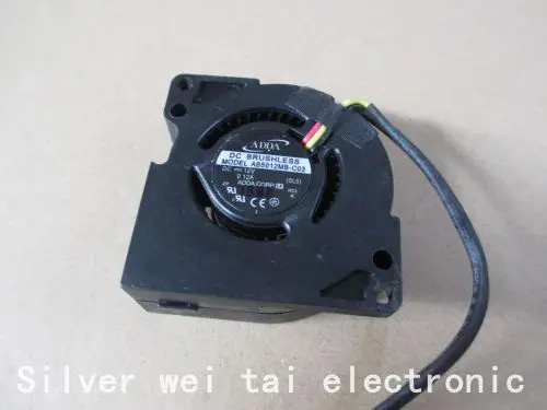 2 шт. Бесплатная доставка Оригинальный ADDA AB5012MB-C03 сервер центробежный воздухонагнетатель широкого спектра применения DC12V 0.12A 50x50x20 мм 3 провода 3Pin 50 мм вентилятор Cooler