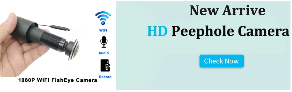 Домашняя безопасность 1080P wifi дверной глазок мини глазок IP P2P детектор движения видео камера xmeye Встроенный Micro TF карта поддерживается