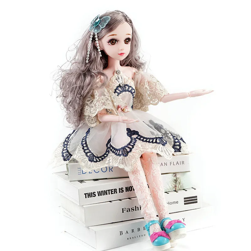 

1/3 DIY Musical BJD Dolls With Dress 60 CM Joint Movable Lace Weeding Dress Sing Music Princess BJD Dolls Toys For Girls Gifts