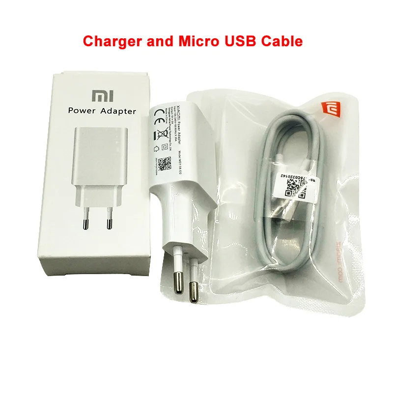 Xiao mi 5V2A зарядное устройство адаптер с европейской вилкой mi cro USB/type C кабель для Xiaomi mi 9 9T 8 SE 6 A1 6 6X5 Red mi 4x5 Plus note 4 5 4X 5A 4A - Color: Add Micro USB Cable