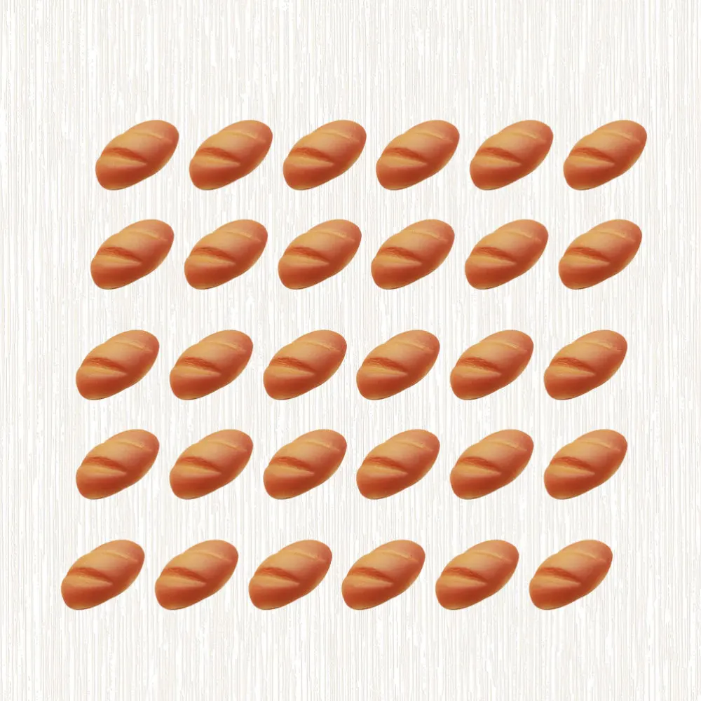 50 шт. модель бананового хлеба искусственная полимерная игрушка для аксессуары