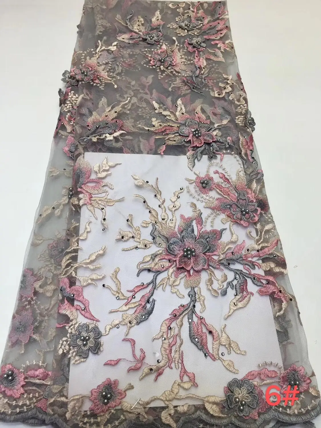 African Lace Fabric 3D Applique For Wedding Bridal Dress Tulle FFZ92 | Дом и сад