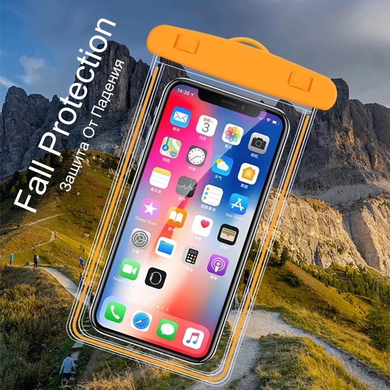 

Xiaomi Redmi Portable Waterproof Phone Case Pouch Underwater Dry Bag With Neck Strap ,For Water Games Beach Sport Skiing