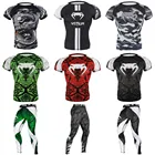 VENUM MMA Змея голова и Дракон узор Муай Тай свитер Бокс тхэквондо Муай Тай Смешанные боевые искусства mma костюм для бокса