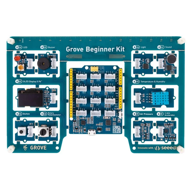 

Grove Beginner Kit for Arduino Starter Kit - All-In-1 for Arduino UNO-Kompatibles Board Mit 10 Arduino Sensor Und