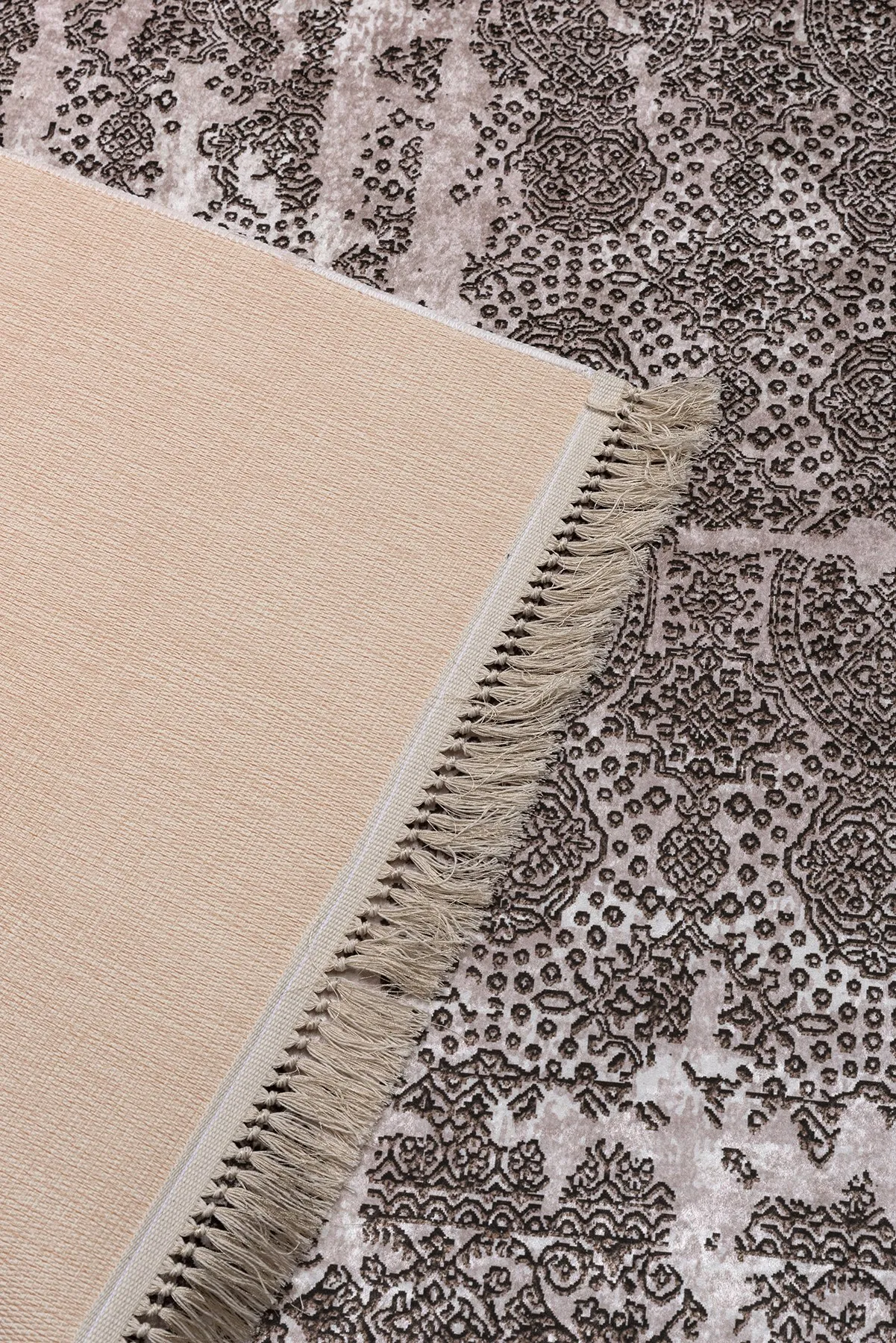 Pamuklife искусственная кожа на нескользящей основе ковер Милан коричневый