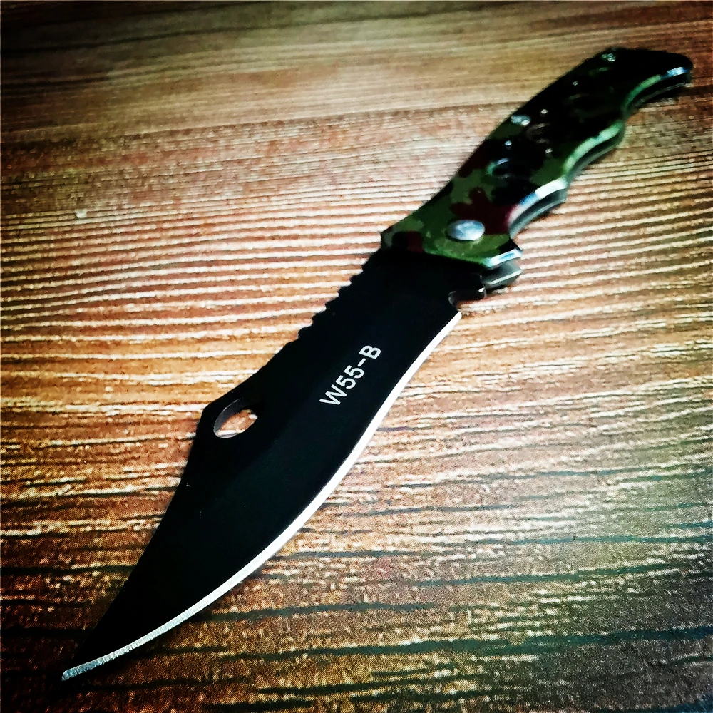 Тактический складной нож карманный быстрооткрывающийся клинок из стали 9CR18MOV